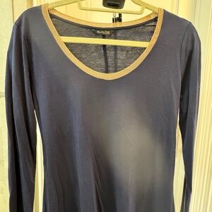 Women's Massimo Dutti Purple Long Sleeve Shirt w/ Buttons (at the back)